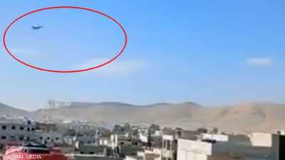 طائرة أميركية حلقت فوق تدمر عقب الهجوم