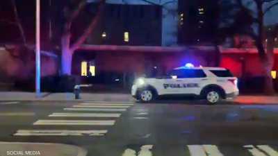 انتشار قوات الشرطة في موقع الحادث