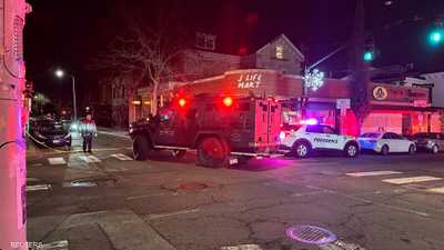 انتشار قوات الشرطة في موقع الحادث