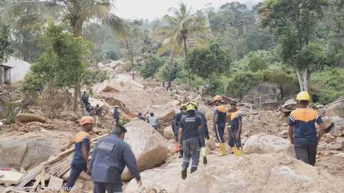 فريق الإمارات يواجه الركام لإنقاذ المفقودين في سريلانكا
