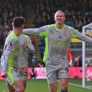 فرحة هالاند بالهدف الأول