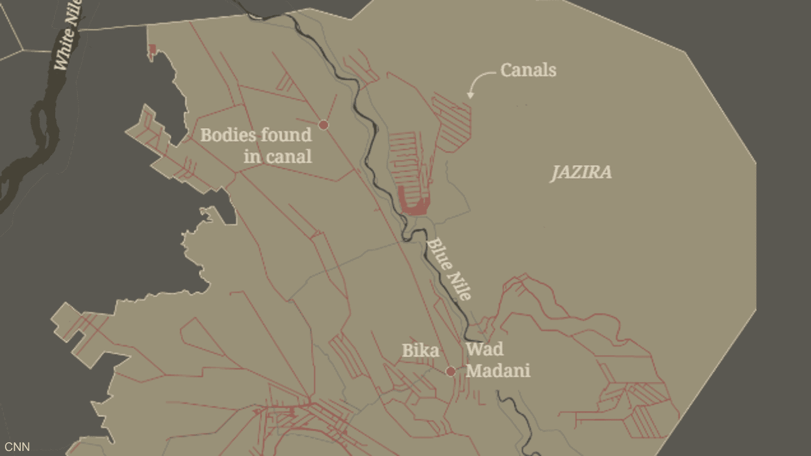 المكان الذي عثر فيه على جثث