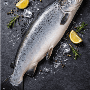 جلد السلمون مصدر جيد للدهون غير المشبعة