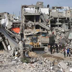 دمار كبير في غزة جرّاء العملية العسكرية الإسرائيلية.. أرشيف