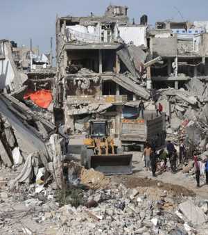 دمار كبير في غزة جرّاء العملية العسكرية الإسرائيلية.. أرشيف