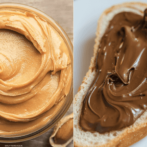 زبدة الفول السوداني والنوتيلا