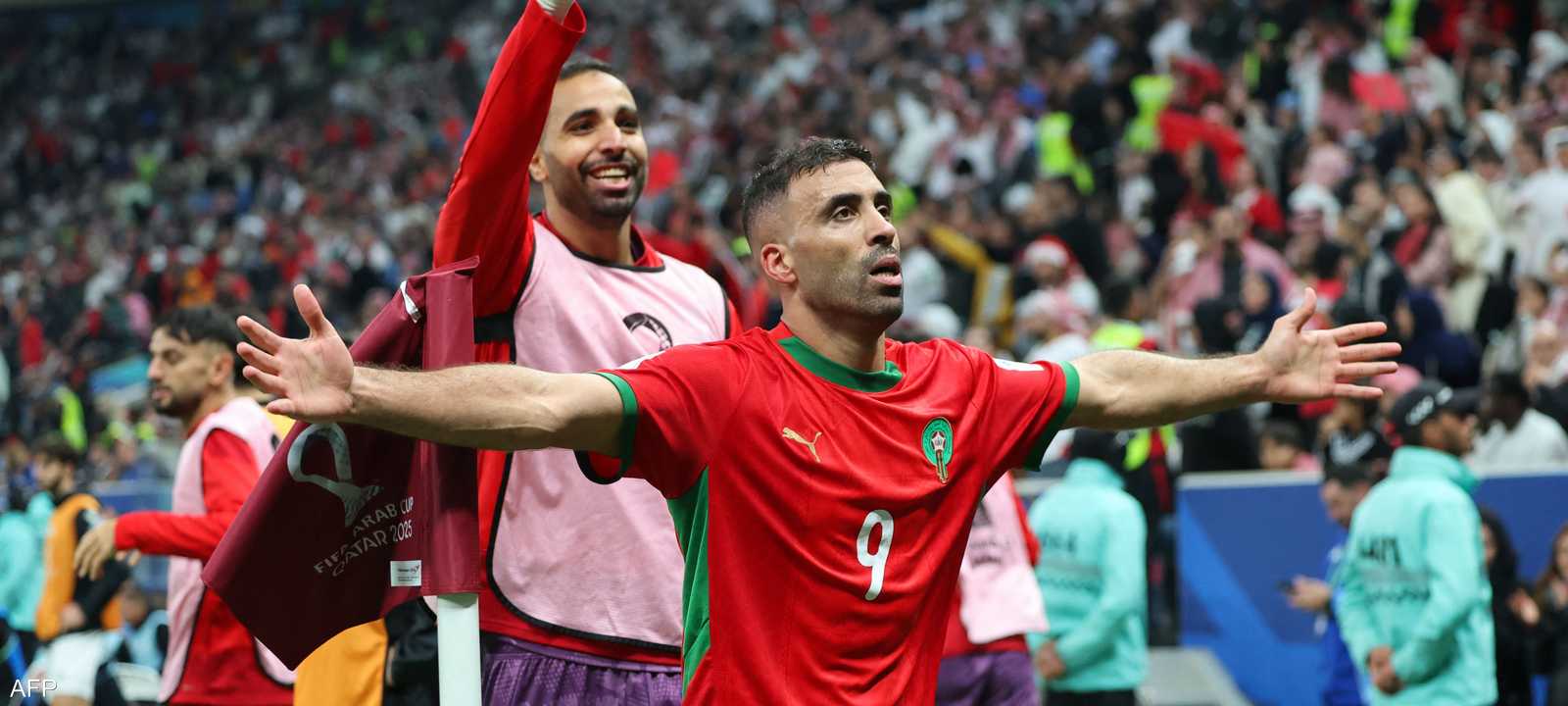 عبد الرازق حمد الله لاعب منتخب المغرب