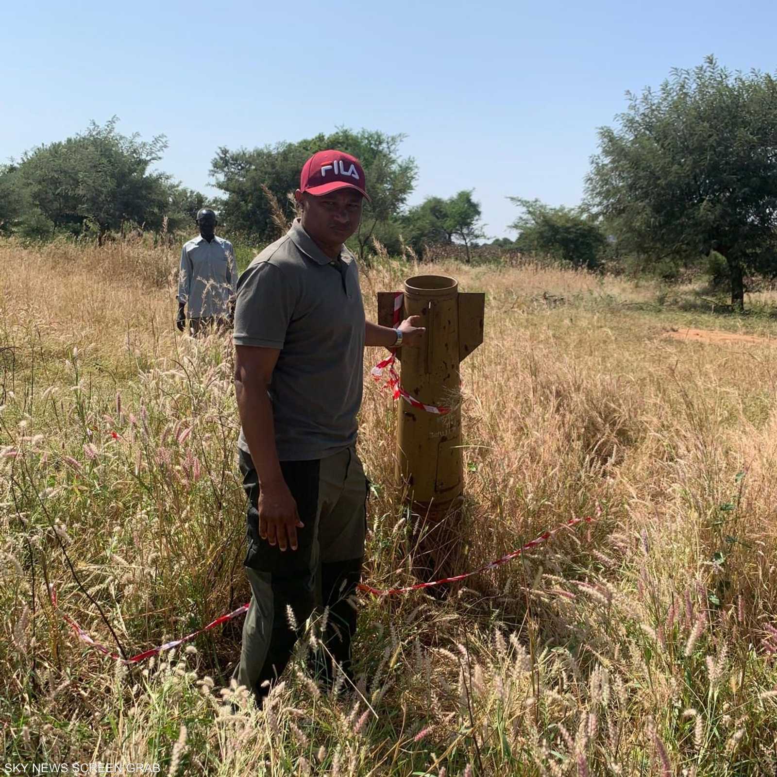 من آثار القصف الجوي على إقليم الفونج