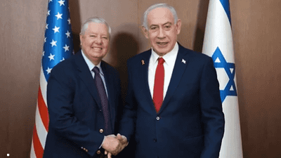 ليندسي غراهام وبنيامين نتنياهو