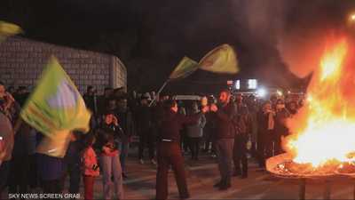 تظاهرة بالقامشلي احتجاجا على اشتباكات الشيخ مقصود والأشرفية