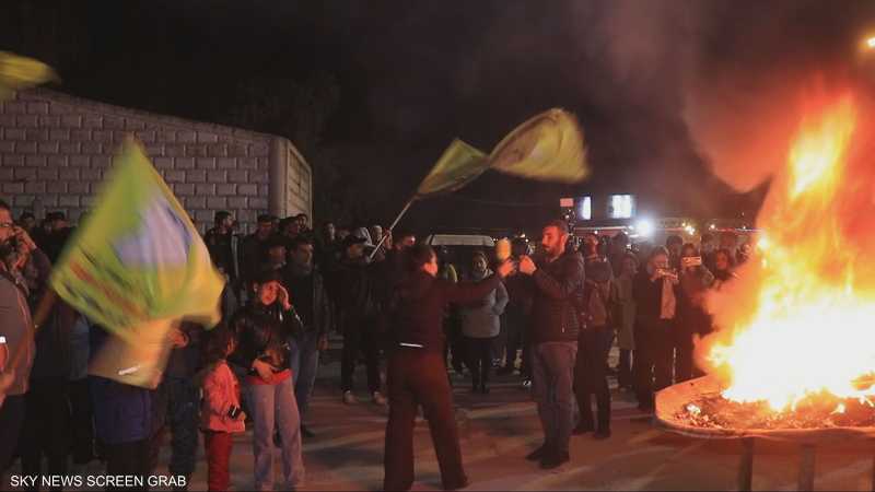 تظاهرة بالقامشلي احتجاجا على اشتباكات الشيخ مقصود والأشرفية