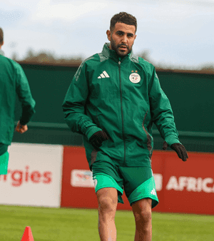 رياض محرز، مهاجم المنتخب الجزائري