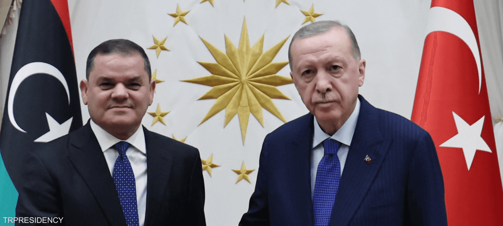 رجب طيب أردوغان وعبد الحميد الدبيبة