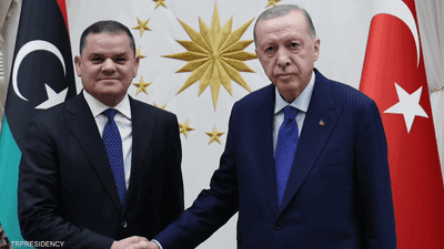 أردوغان يعزي الدبيبة في وفاة الحداد ومرافقيه في حادث الطائرة