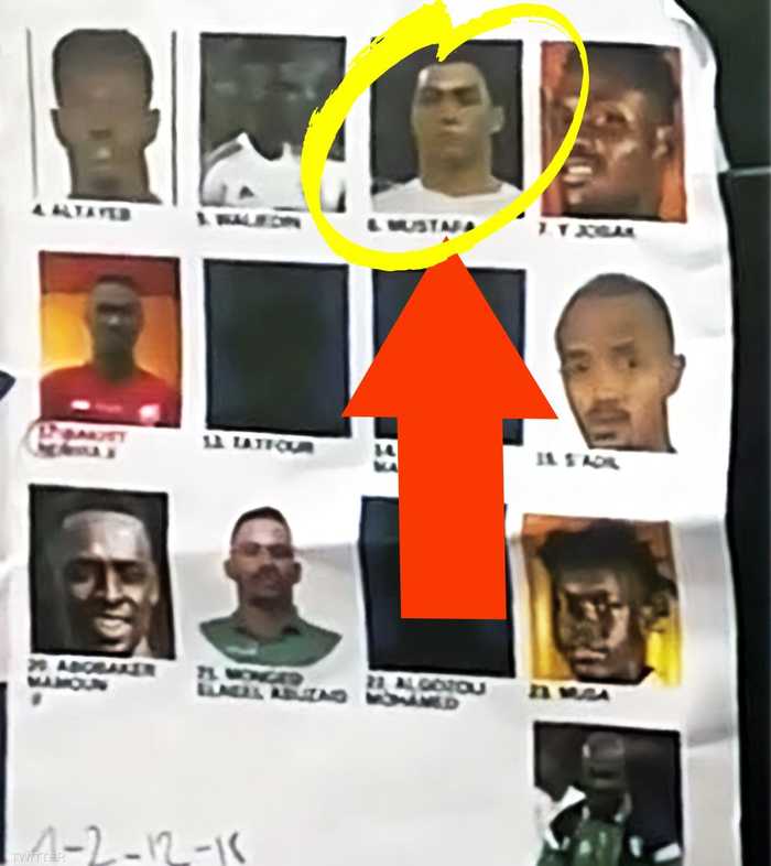 صورة واسم النجم المصري مصطفى محمد ضمن قائمة السودان