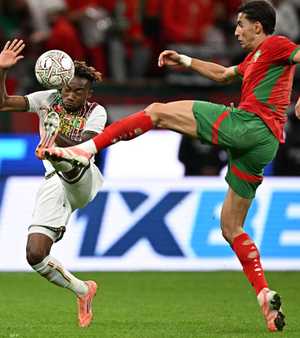 من المباراة بين الفريقين