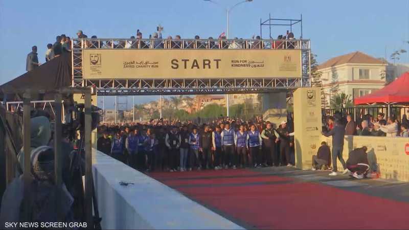 60 ألف متسابق يشاركون في ماراثون الشيخ زايد بمصر
