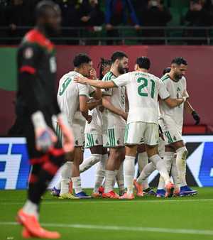 فرحة لاعبي الجزائر