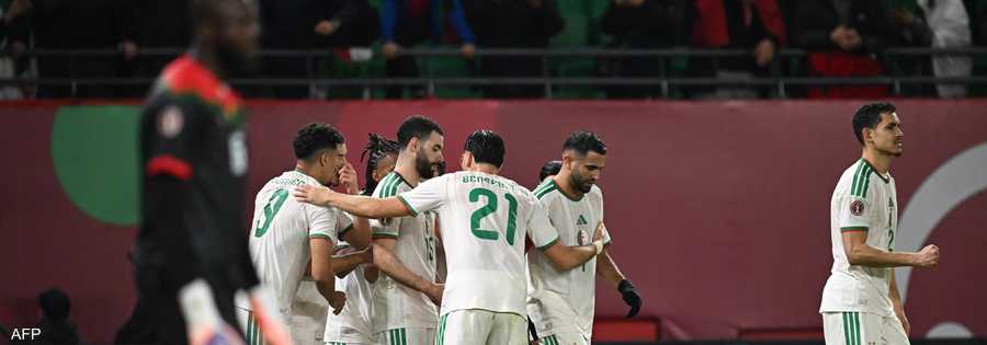 فرحة لاعبي الجزائر