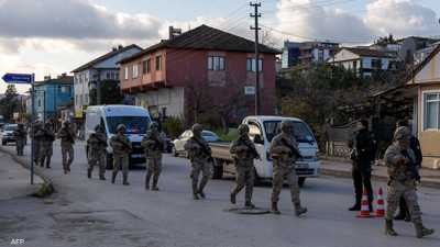 القوات الخاصة التركية قرب موقع العملية في ولاية يالوفا