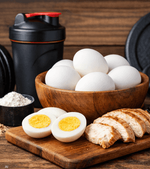 للبيض دور مهم في بناء العضلات