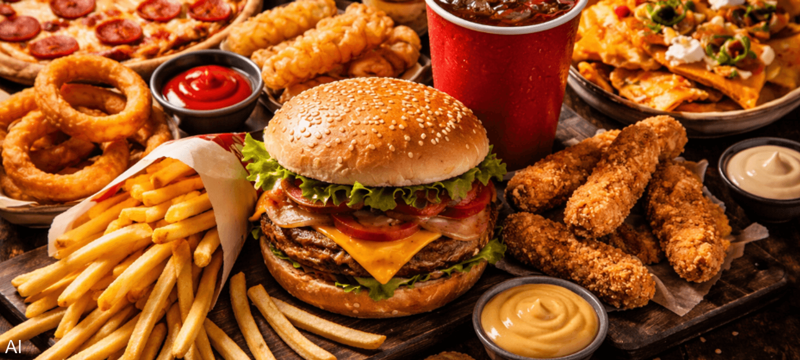هناك ارتباط قوي بين الإكثار من الوجبات السريعة وزيادة الوزن