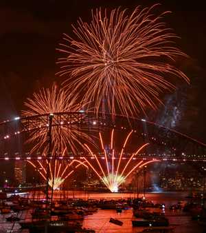 احتفالات العام الجديد في سيدني بأستراليا