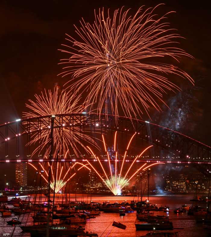 احتفالات العام الجديد في سيدني بأستراليا