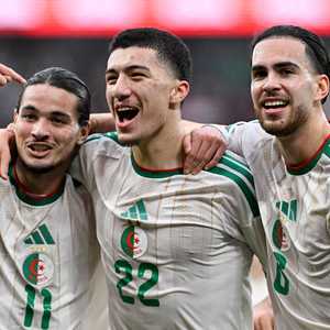 فرحة لاعبي الجزائر