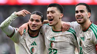 فرحة لاعبي الجزائر