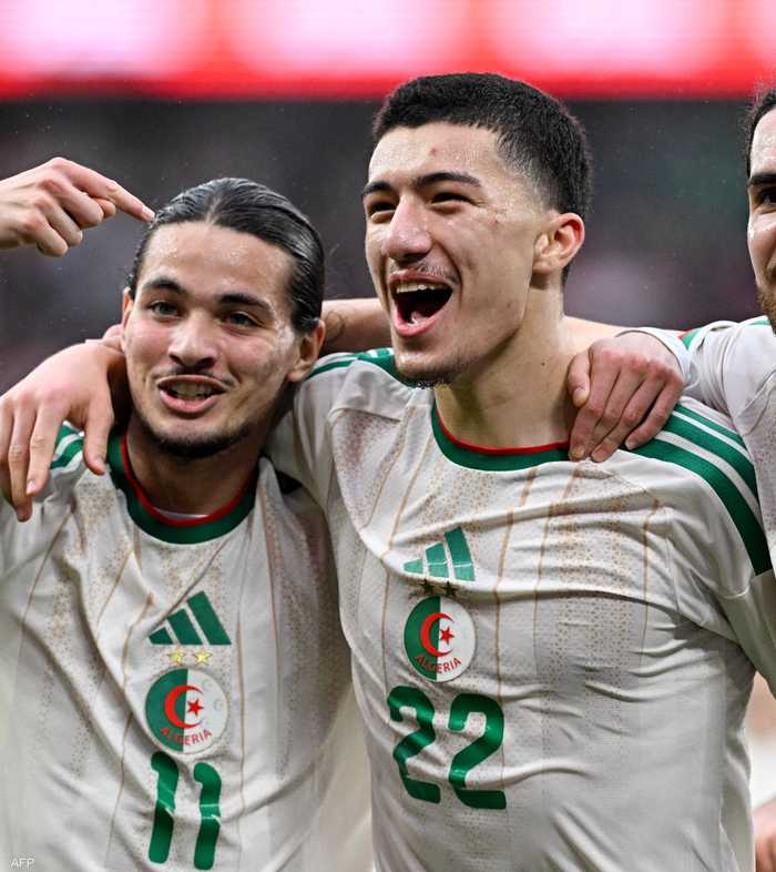 فرحة لاعبي الجزائر