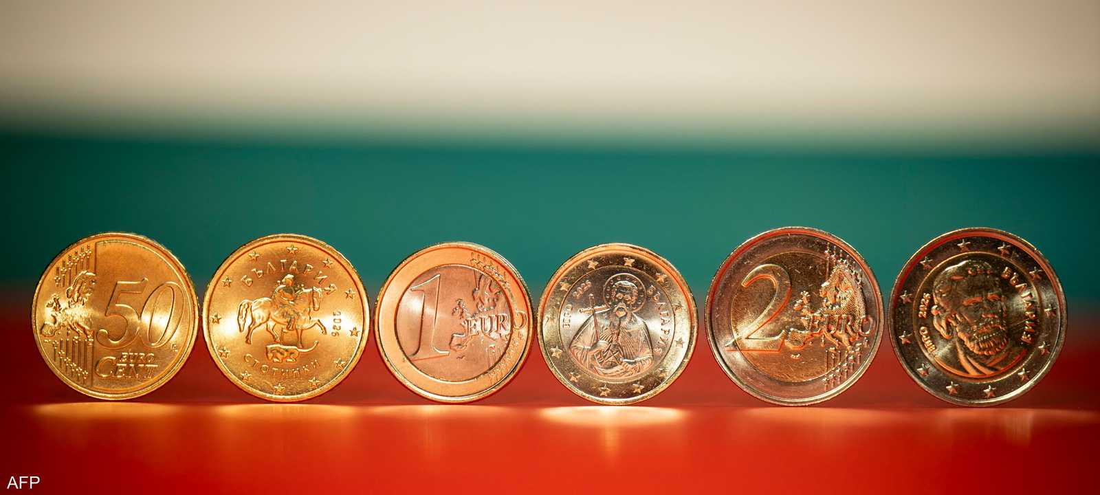 عملات اليورو الجديدة التي تحمل رموزًا بلغارية