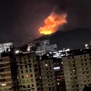 لقطة من فيديو لأحد الانفجارات في كراكاس