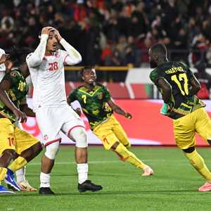 حزن بين لاعبي تونس إثر تسجيل مالي هدف التعادل