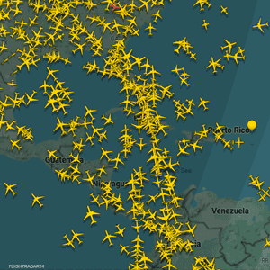 حركة الطيران تستأنف فوق الكاريبي