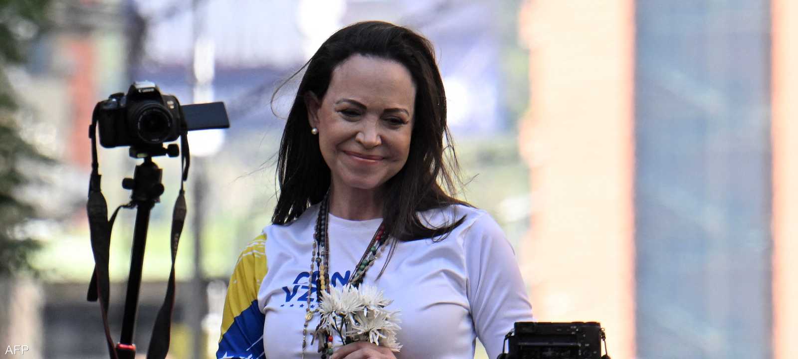 زعيمة المعارضة في فنزويلا ماريا كورينا ماتشادو