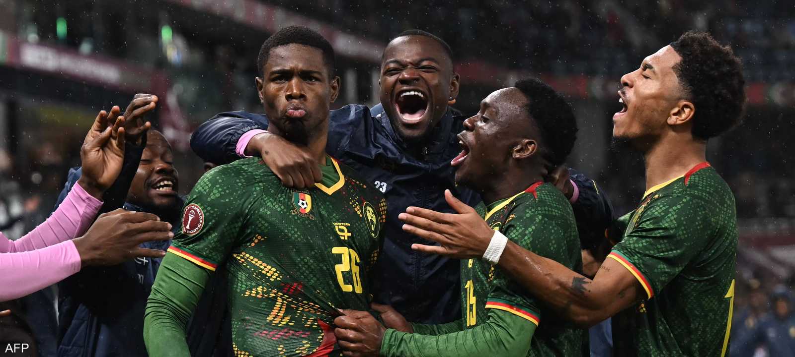 فرحة الكاميرون بالهدف الثاني الذي حسم التأهل