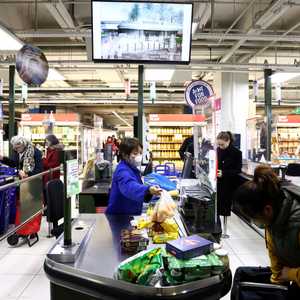 التضخم في منطقة اليورو - سوبر ماركت في باريس