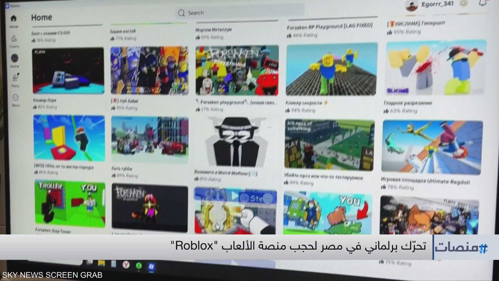 تحرّك برلماني في مصر لحجب منصة الألعاب "Roblox"