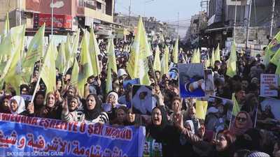 مظاهرات في عدة مدن شمال شرق سوريا تطالب بوقف التصعيد