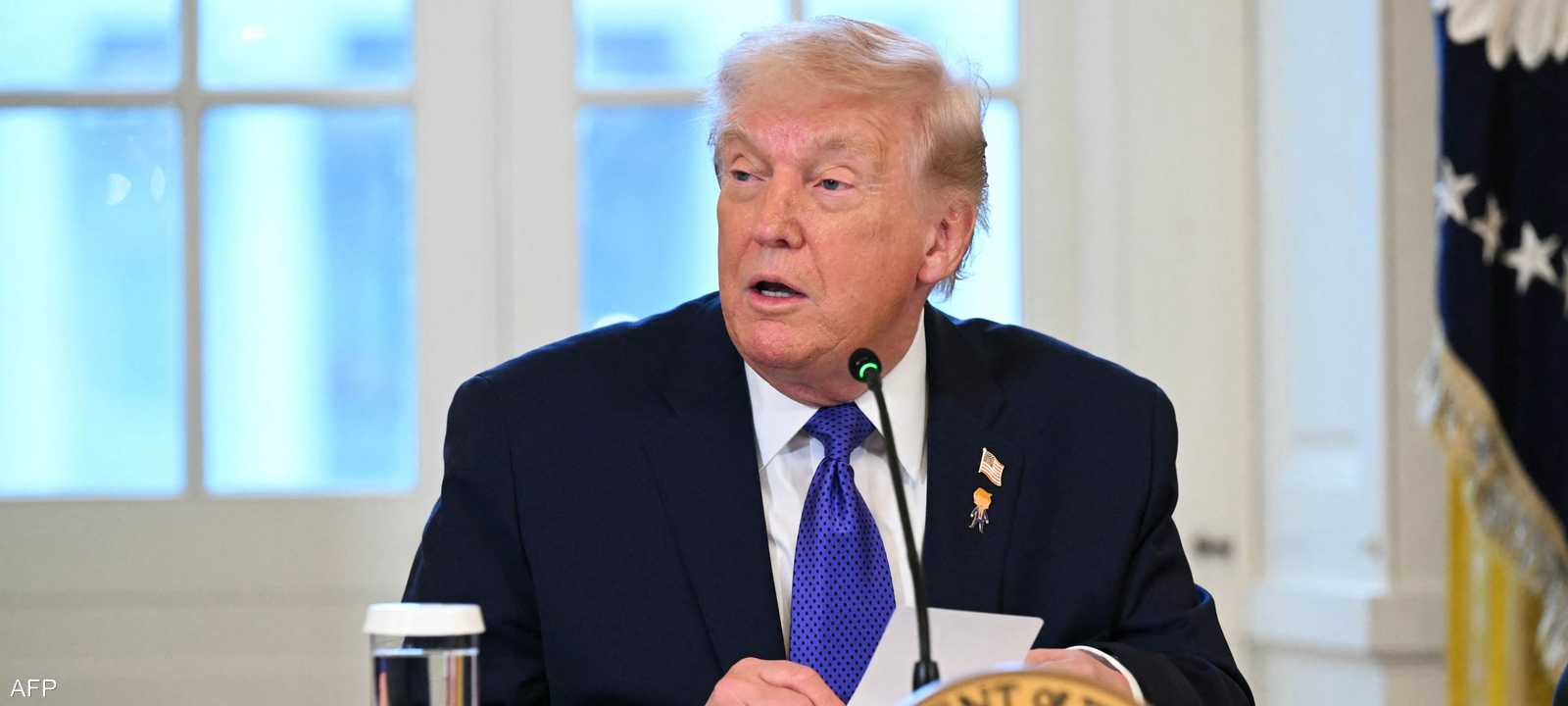 جانب من كلمة ترامب في البيت الأبيض