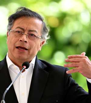 الرئيس الكولومبي غوستافو بيترو