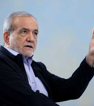 الرئيس ‌الإيراني مسعود ⁠بزشكيان