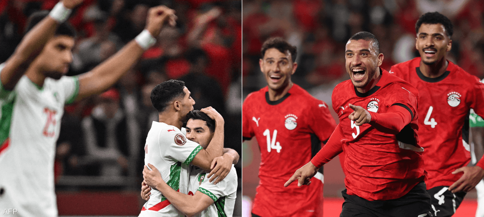 انحصر التواجد العربي على المغرب ومصر