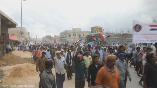 تظاهرات في جزيرة سقطرى تأييدا للمجلس الانتقالي الجنوبي