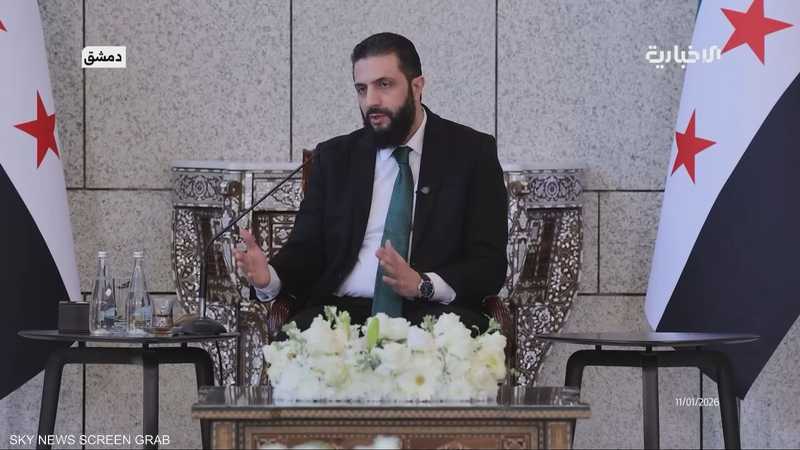 الشرع: نحتاج للاستفادة من التنمية الاقتصادية التي شهدتها مصر