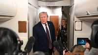 إحاطة صحيفة لترامب على متن الطائرة الرئاسية