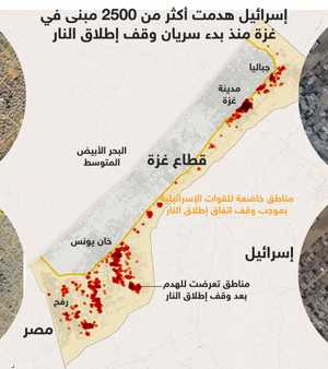 إسرائيل تواصل الهدم في قطاع غزة بحسب تحليل نيويورك تايمز