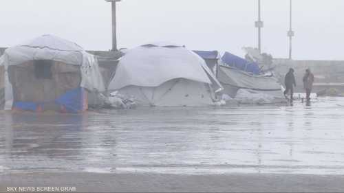 سكاي نيوز عربية ترصد معاناة أهالي غزة وسط منخفض جوي جديد