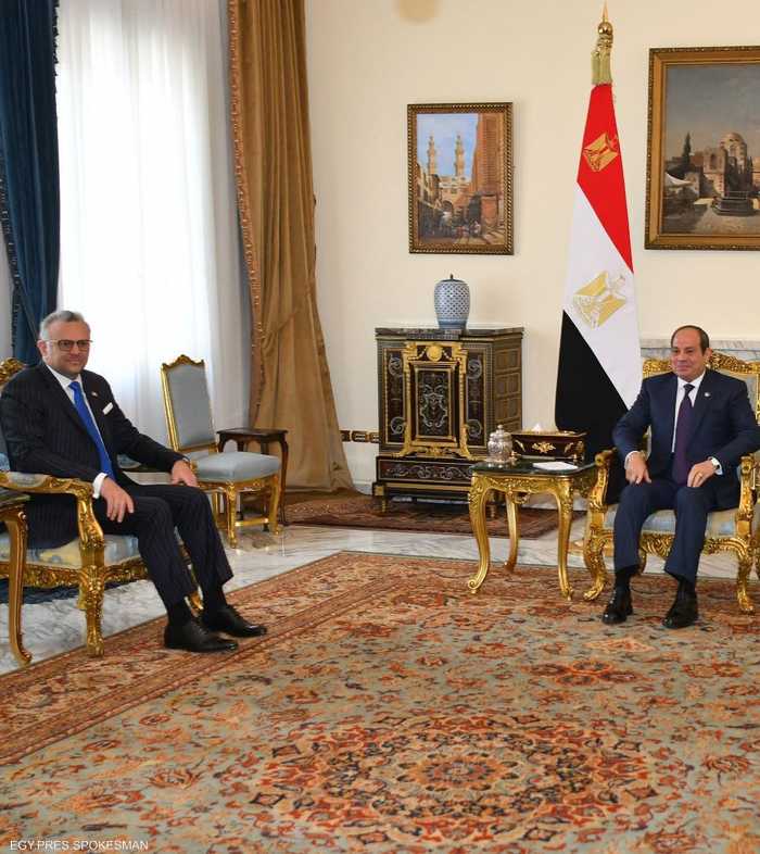 عبد الفتاح السيسي ومسعد بولس